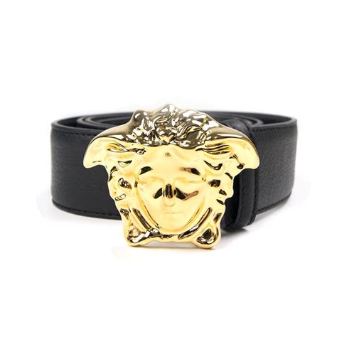 versace belt with gold medusa head|versace medusa buckle leather belt.